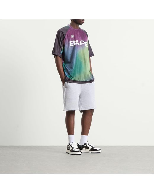 A Bathing Ape White One Point Sweat Shorts for men