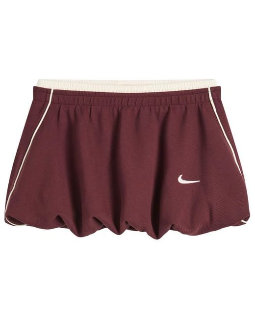 Nike Red Sports Bubble Skirt