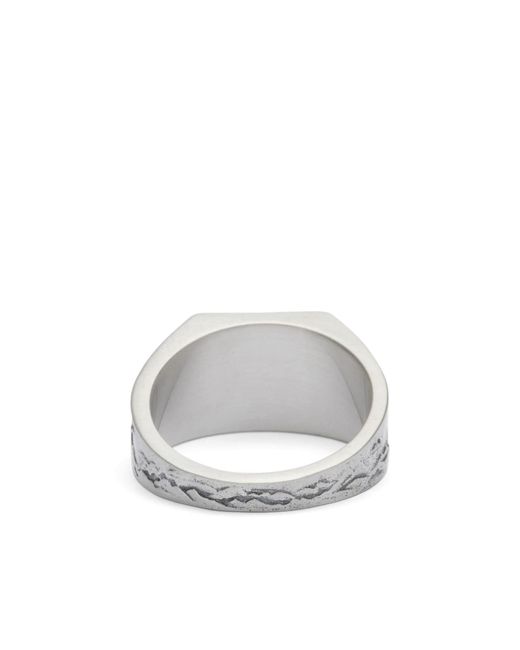 Serge Denimes Gray Outback Ring for men