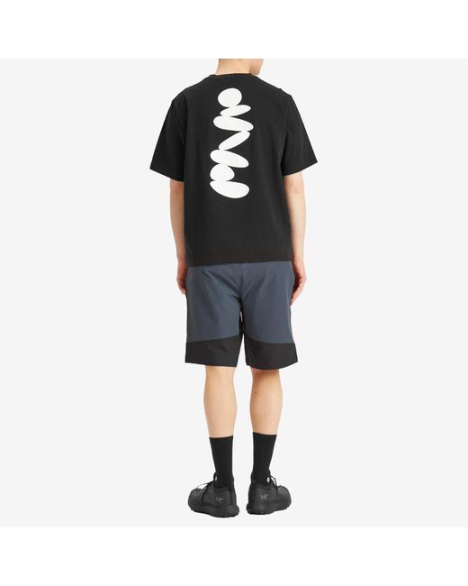 Purple Mountain Observatory Black Boulder T-Shirt for men