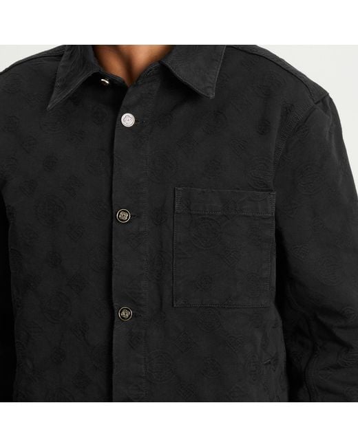 Casablanca Black Denim Monogram Shacket for men