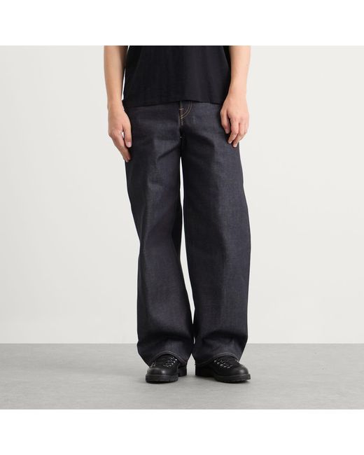 Edwin Indigo Selvage Denim Wide-Leg Pants in Blue for Men | Lyst