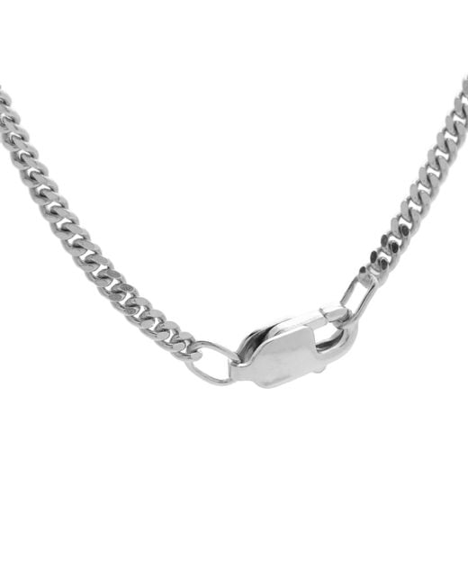 Miansai Metallic Exclamation Point Pendant Necklace for men