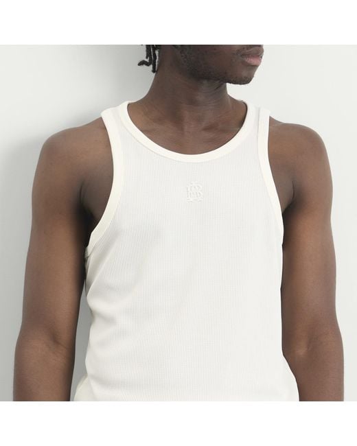 About Blank White Monogram 2 Pack Vests for men
