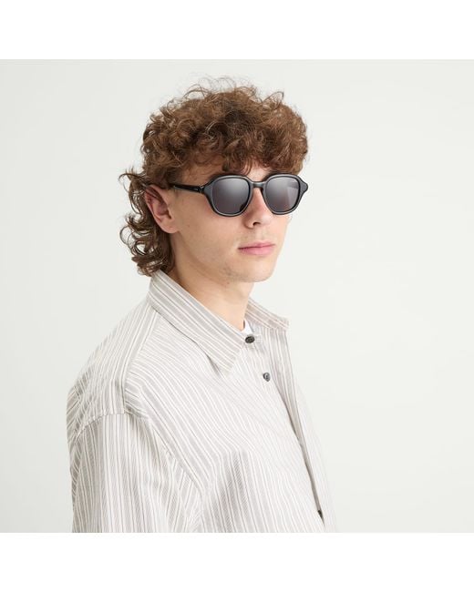 Loewe Gray Slim Square Sunglasses
