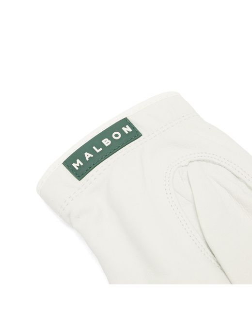 Malbon White Buckets Glove for men