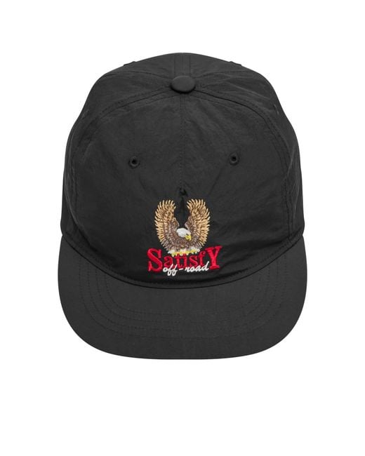 Satisfy Black Flitesilk 5 Panel Pinch Cap for men
