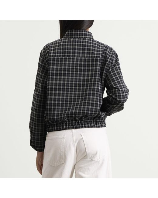 GOOD AMERICAN Black Lightweight Bomber Jacket