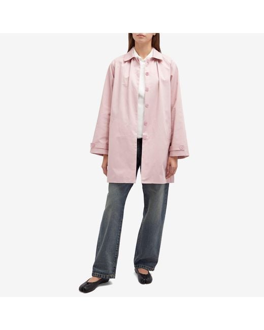 Peachy Den Cheri Mac Coat in Pink | Lyst UK