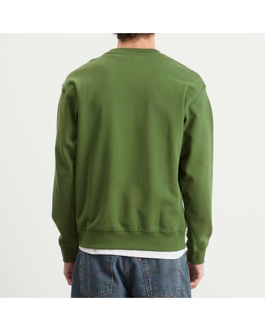 New Balance Green Athletics French Terry Crew for men