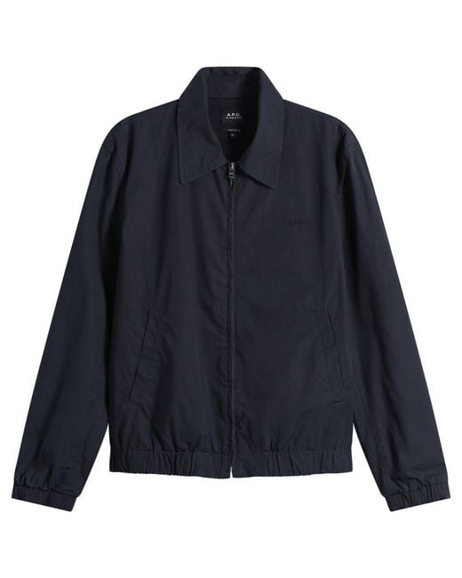 A.P.C. Blue Alexis Blouson Jacket for men