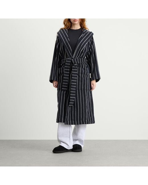 Tekla Blue Tekla Terry Hooded Bathrobe