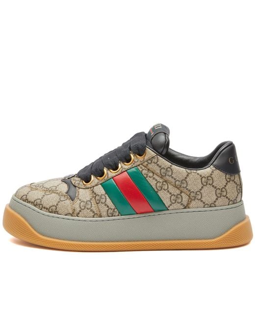 Gucci Blue Double Screener Sneakers for men