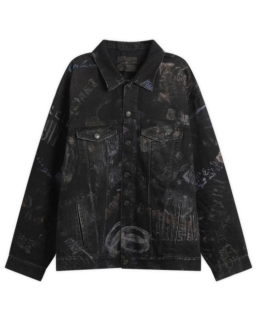 Balenciaga Black Washed Crayon Oversized Jacket for men