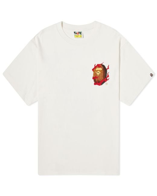 A Bathing Ape White Bape Souvenir T-Shirt for men