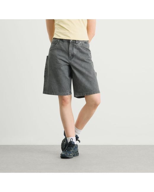 Dime Gray Classic Denim Shorts