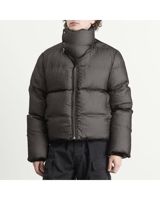 Rick Owens Black Ripstop Turtle Jacket for men