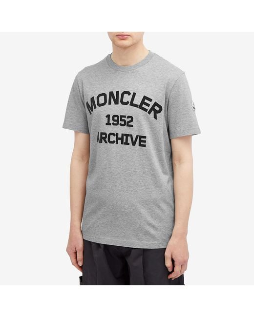 美品　MONCLER 1952 グレー　S Tシャツ　国内正規品 4S83 美品MONCLER 1952 グレーS Tシャツ国内正規品 4S83