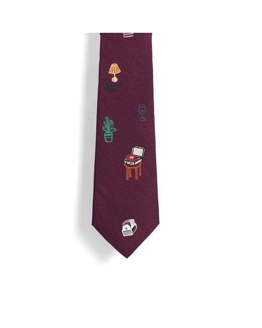 Les Deux Purple Record Tie for men
