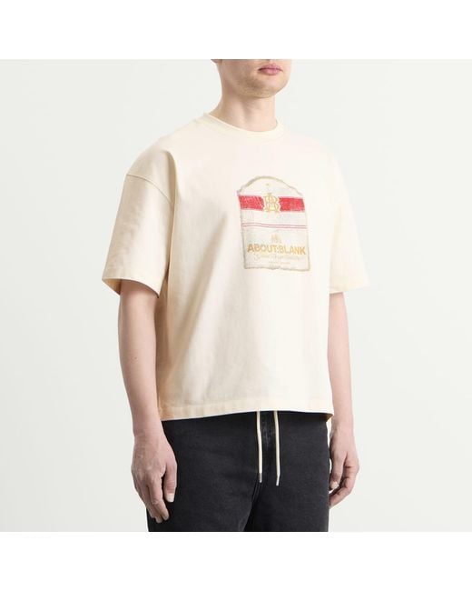 About Blank White Bottle T-Shirt for men