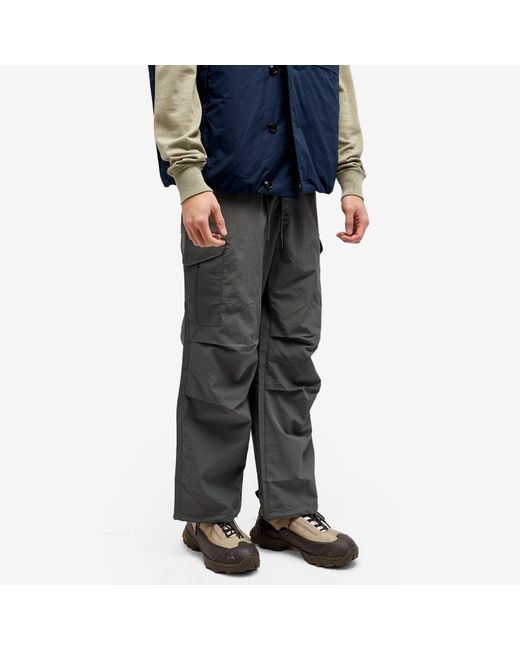 FRIZMWORKS Gray Parachute Cargo Pants for men