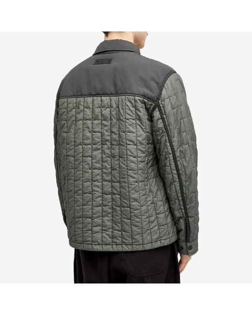 Stone Island Gray Quilted Nylon Stella Primaloft-Tc Jacket for men