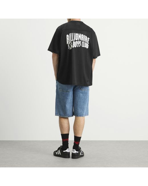 BBCICECREAM Black Small Arch Logo Sports Jersey for men