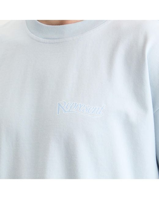 Represent Blue Showcasing T-Shirt for men
