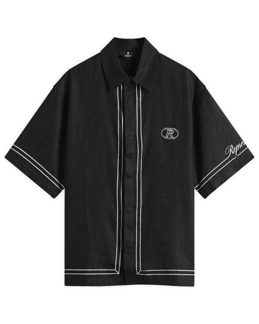 Represent Black Border Vacation Shirt for men
