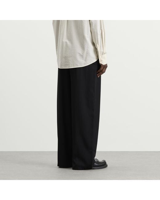 Our Legacy Black Night Drape Twill Leisure Trouser for men