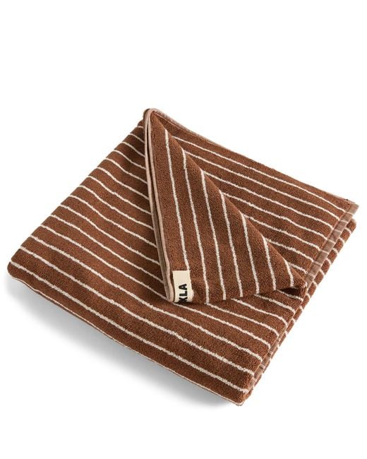Tekla Brown Organic Terry Bath Towel