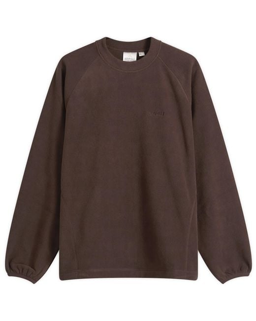 Gramicci Brown Thermal Fleece Crew