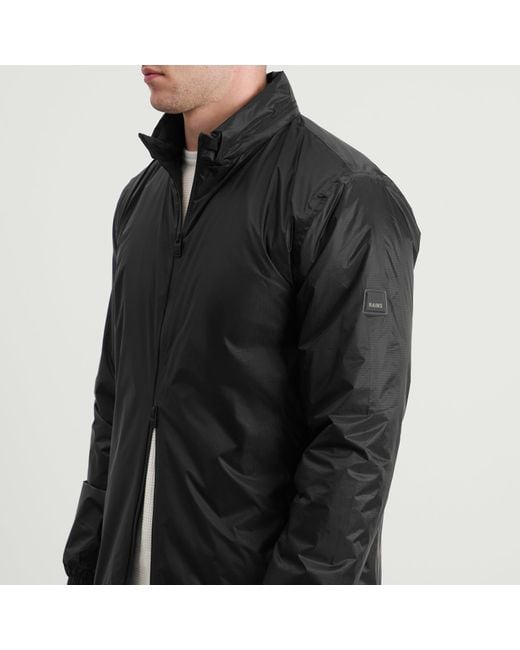 Rains Black Kauto Insulated Jacket for men