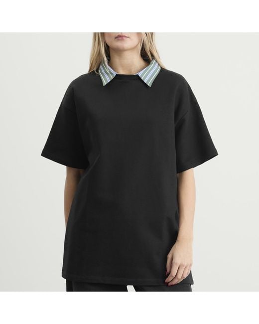 HOMMEGIRLS Black T-Shirt Dress
