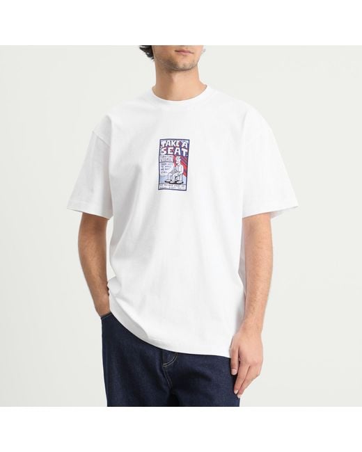 POLAR SKATE White Take A Seat T-Shirt for men