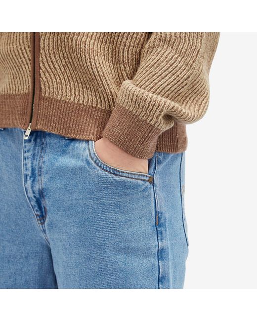 Dime Blue Classic Relaxed Denim Jeans for men