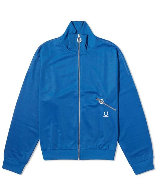 Fred Perry Blue X Raf Simons Printed Track Jacket for men