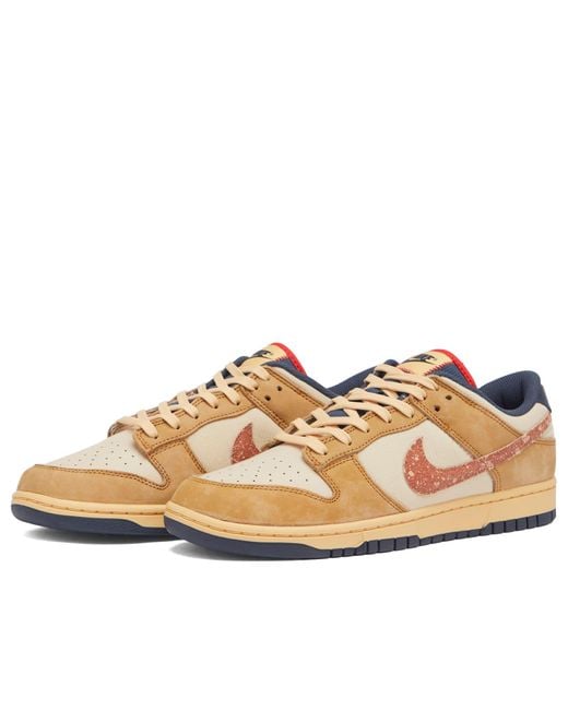 Nike Brown Dunk Low Sneakers Sand Drift Wheat for men