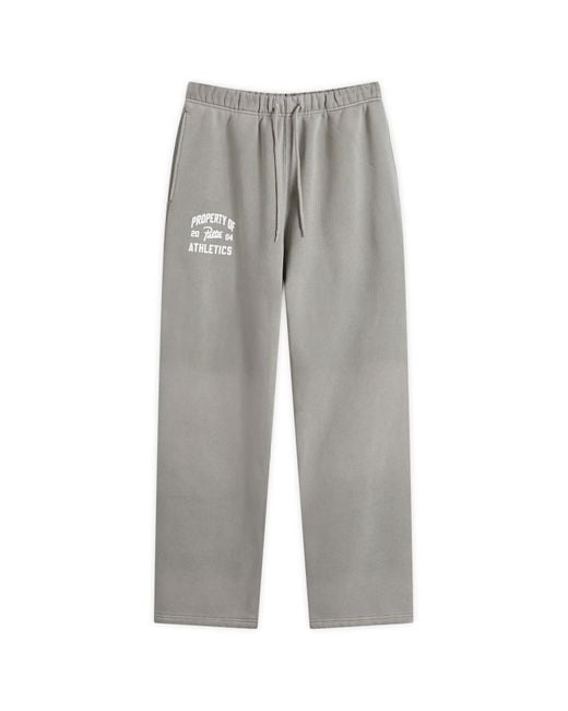 PATTA Gray Athletic Drawcord Straight Jogging Pants for men