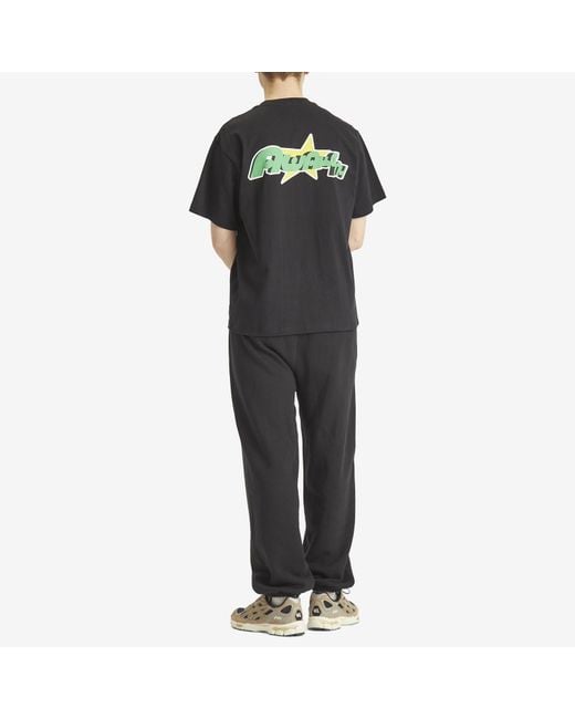 AWAKE NY Black Star A Logo T-Shirt for men