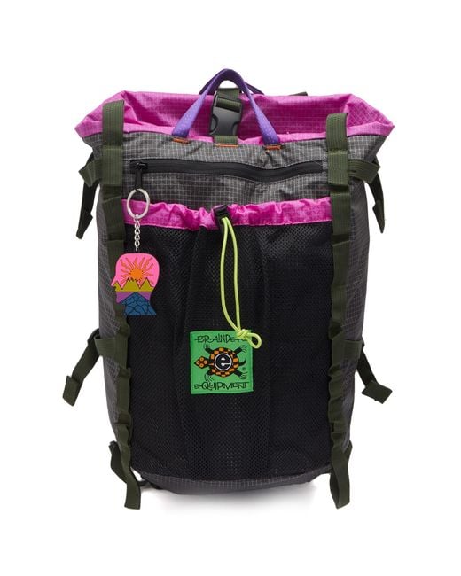 Brain Dead Black Equipment Climbing Backpack for men