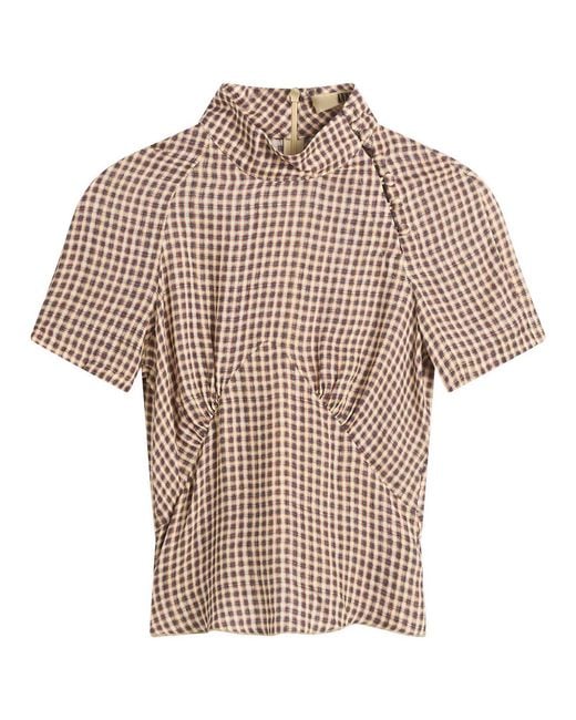 KNWLS Brown Tess Blouse
