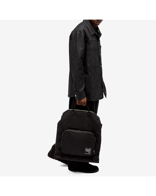 Maison Kitsuné Black Nylon Helmet Bag for men