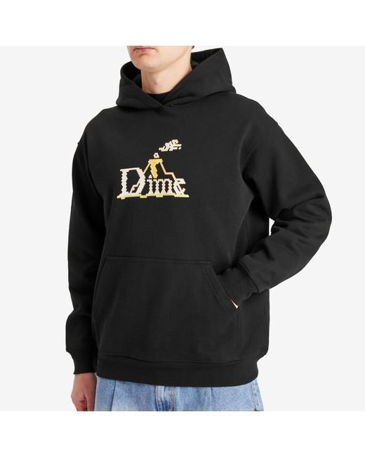 Dime Black Classic Lightbright Hoodie for men