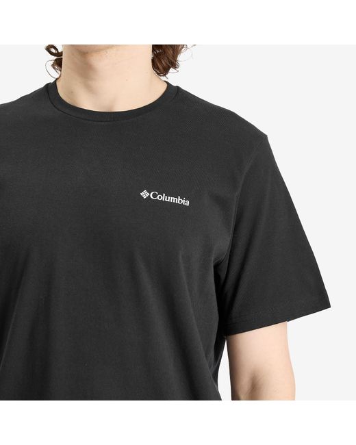 Columbia Black Hageman Graphic T-Shirt for men