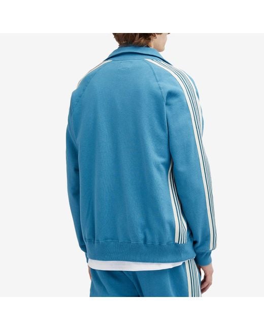 Needles Blue End. X ' Wash' Jersey Track Jacket for men