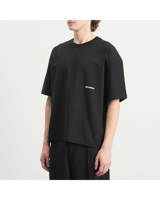 About Blank Black Box Logo T-Shirt for men