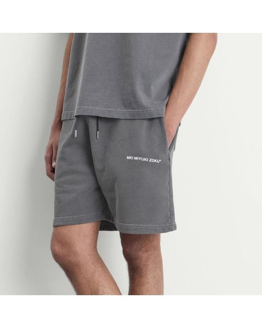 MKI Miyuki-Zoku Gray Uniform Sweat Shorts for men