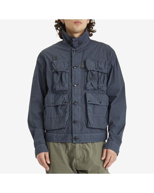 C.P. Company Multi Pocket Shirt Jacket in Blue for Men | Lyst