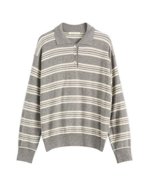 NOTHING WRITTEN Gray Kevin Stripe Pullover